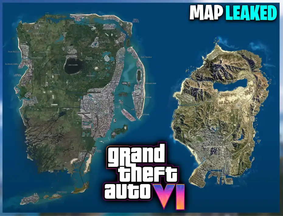 GTA 6 Map Leaks - It's HUGE! - JsTer Gamer
